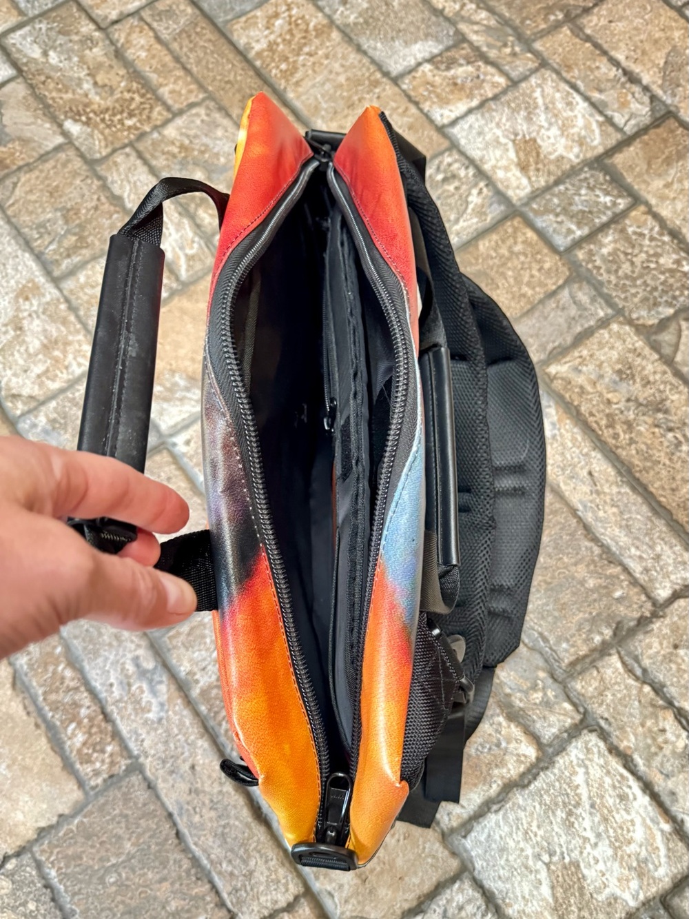 Rareform Orange and Black Men's Backpack & briefcase - Picture 4 of 12